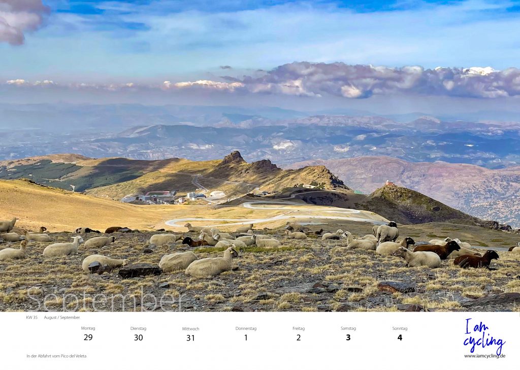 Kalender Sierra Nevada - KW35 - In der Abfahrt vom Pico del Veleta
